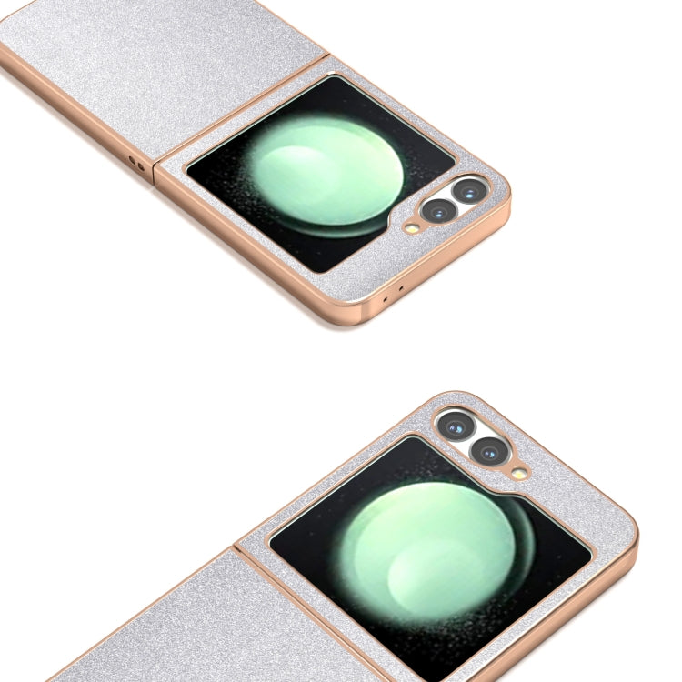 For Samsung Galaxy Z Flip6 / Flip7 FE Electroplating Frame Glitter Shockproof Phone Case