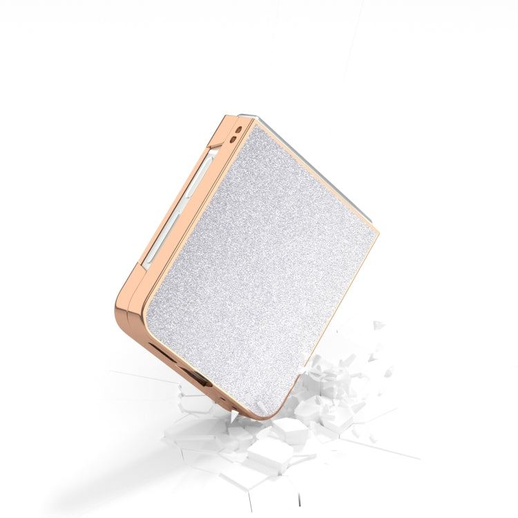 For Samsung Galaxy Z Flip6 / Flip7 FE Electroplating Frame Glitter Shockproof Phone Case