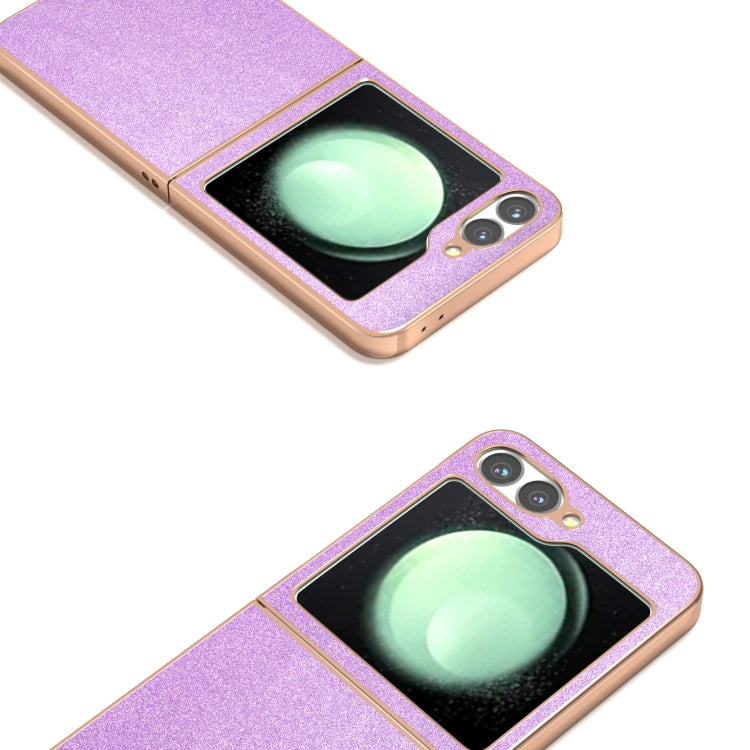 For Samsung Galaxy Z Flip6 / Flip7 FE Electroplating Frame Glitter Shockproof Phone Case