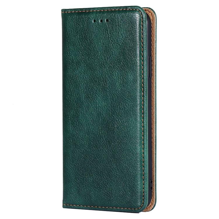 For iPhone 17e / 16e Gloss Oil Solid Color Magnetic Leather Phone Case