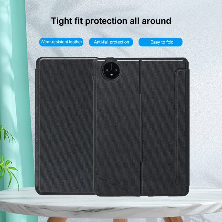 For Huawei MatePad Pro 11 2024 / 2022 Detachable Backlit Bluetooth Keyboard Leather Case with Touchpad - Black