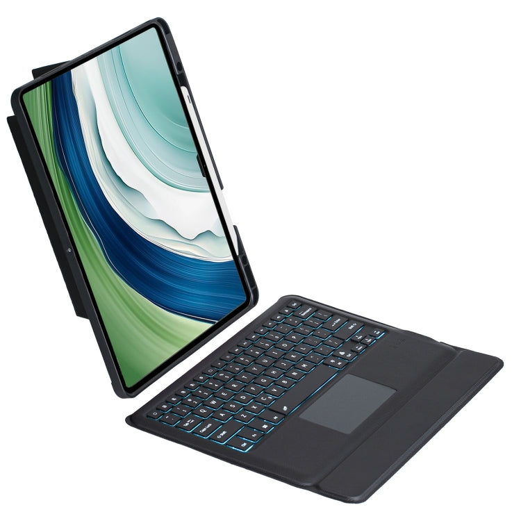 For Huawei MatePad Pro 13.2 2025 / 2023 Detachable Backlit Bluetooth Keyboard Leather Case with Touchpad - Black
