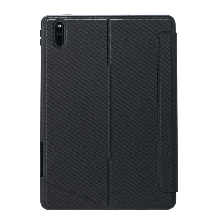 For Huawei MatePad 11 2021 Detachable Backlit Bluetooth Keyboard Leather Case with Touchpad - Black