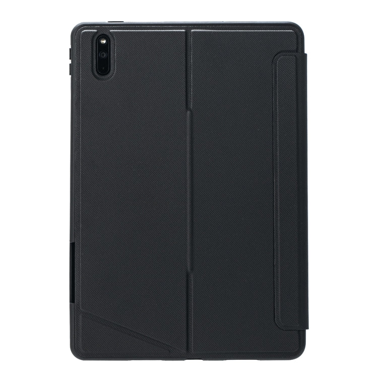 For Huawei MatePad 11 2023 Detachable Backlit Bluetooth Keyboard Leather Case with Touchpad - Black