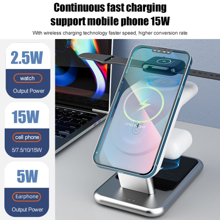 Y10 15W 3 in 1 Magnetic Wireless Charger Stand