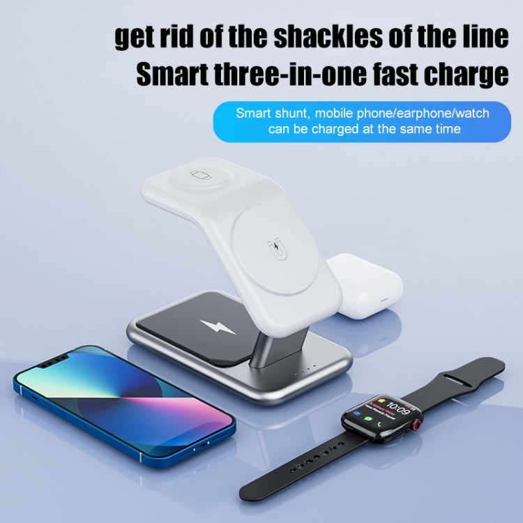 Y10 15W 3 in 1 Magnetic Wireless Charger Stand