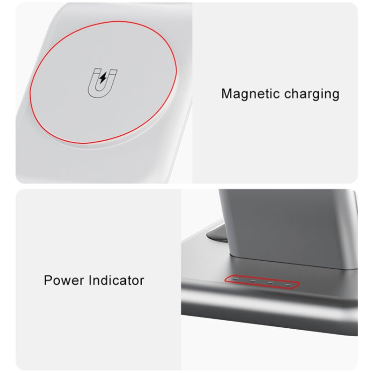 Y10 15W 3 in 1 Magnetic Wireless Charger Stand