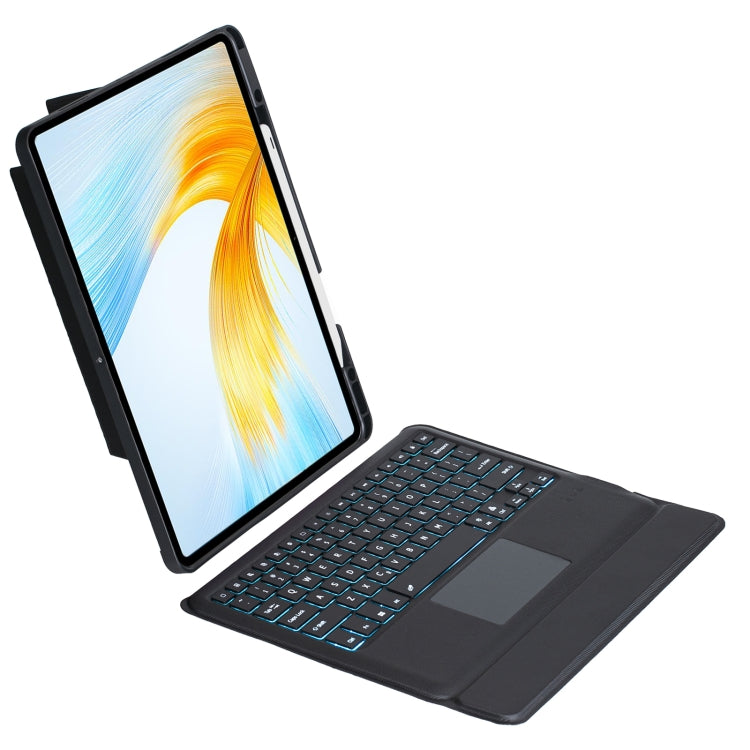 For Honor MagicPad 13 Detachable Backlit Bluetooth Keyboard Leather Case with Touchpad - Black