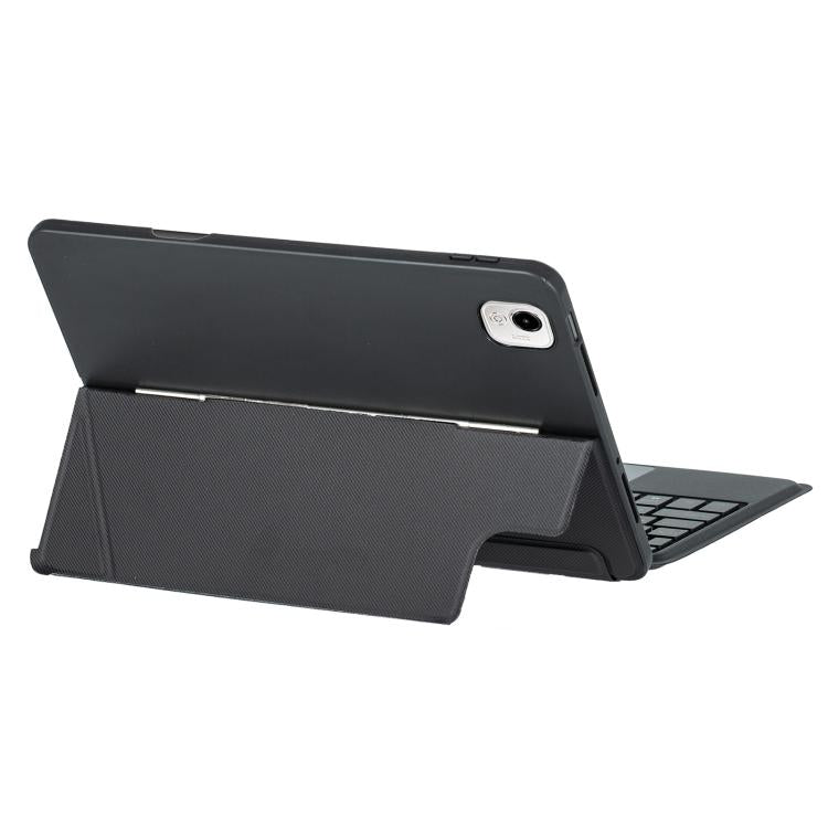 For Honor Pad X9a / X9 Pro Detachable Backlit Bluetooth Keyboard Leather Case with Touchpad - Black