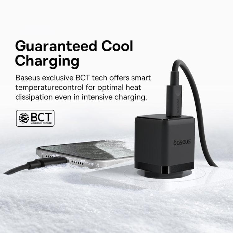 Baseus PD20W USB-C / Type-C Fast Charger With 1m Type-C Cable, Plug Type:EU Plug