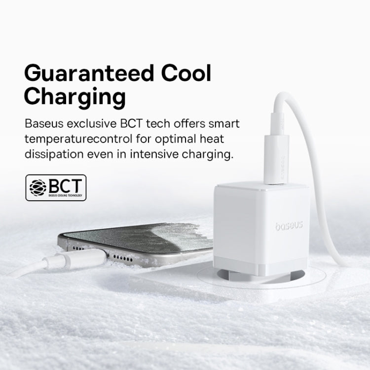 Baseus PD20W USB-C / Type-C Fast Charger With 1m Type-C Cable, Plug Type:EU Plug