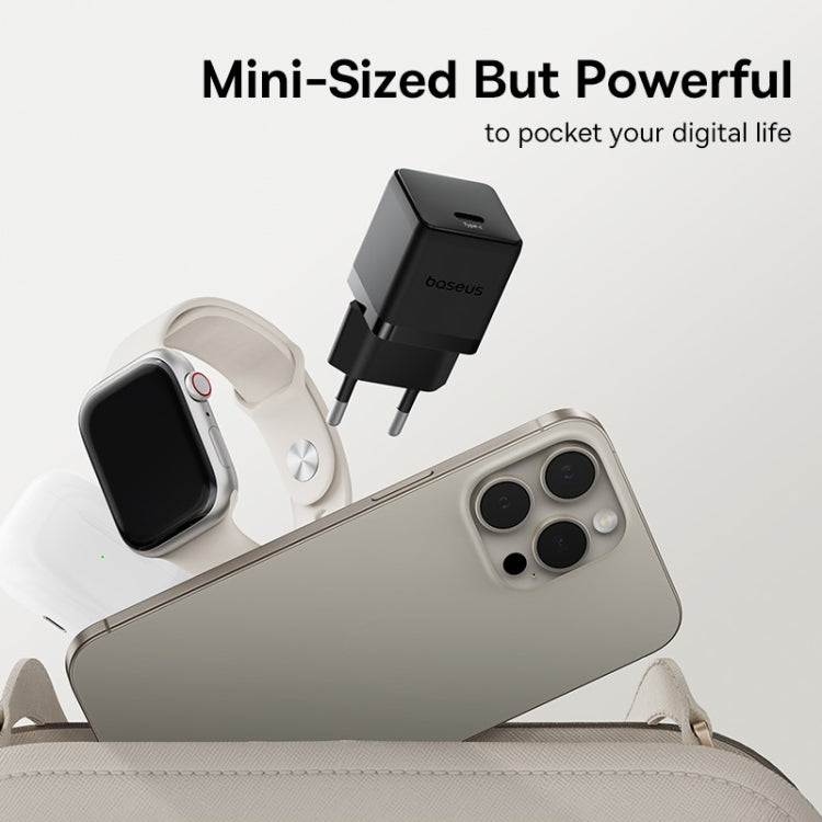 Baseus PD30W USB-C / Type-C Fast Charger With 1m Type-C Cable, Plug Type:EU Plug