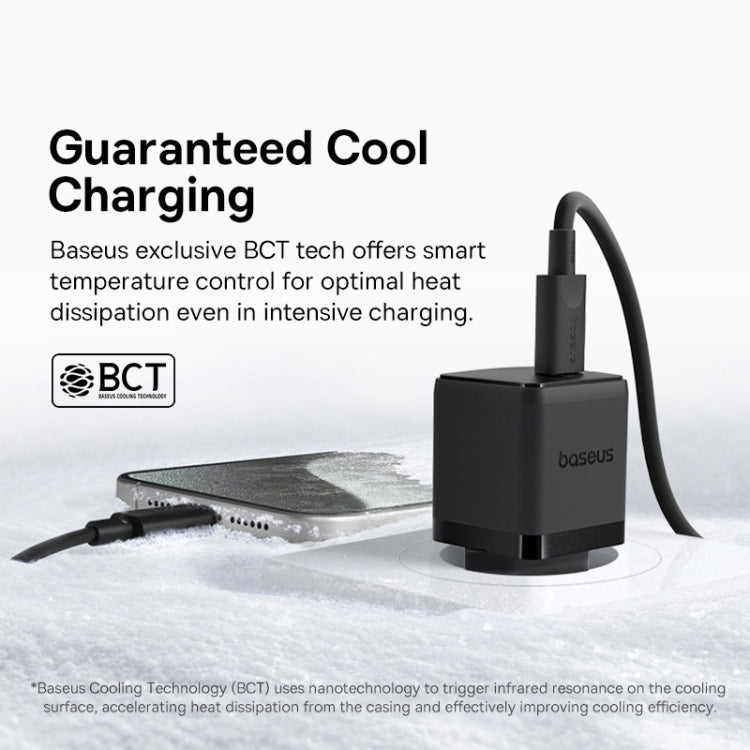 Baseus PD30W USB-C / Type-C Fast Charger With 1m Type-C Cable, Plug Type:EU Plug