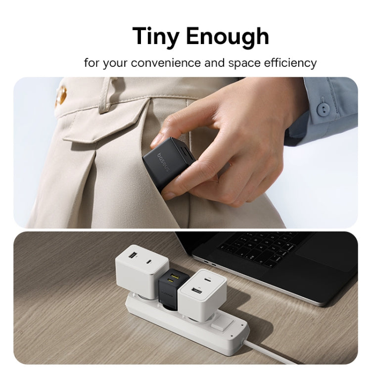 Baseus PD30W USB and USB-C / Type-C Fast Charger With 1m Type-C Cable, Plug Type:EU Plug