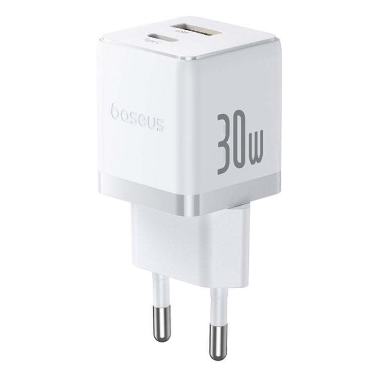 Baseus PD30W USB and USB-C / Type-C Fast Charger With 1m Type-C Cable, Plug Type:EU Plug
