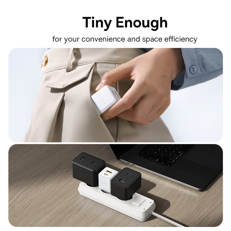 Baseus PD30W USB and USB-C / Type-C Fast Charger With 1m Type-C Cable, Plug Type:EU Plug