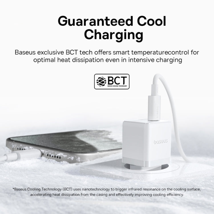 Baseus PD30W USB and USB-C / Type-C Fast Charger With 1m Type-C Cable, Plug Type:EU Plug