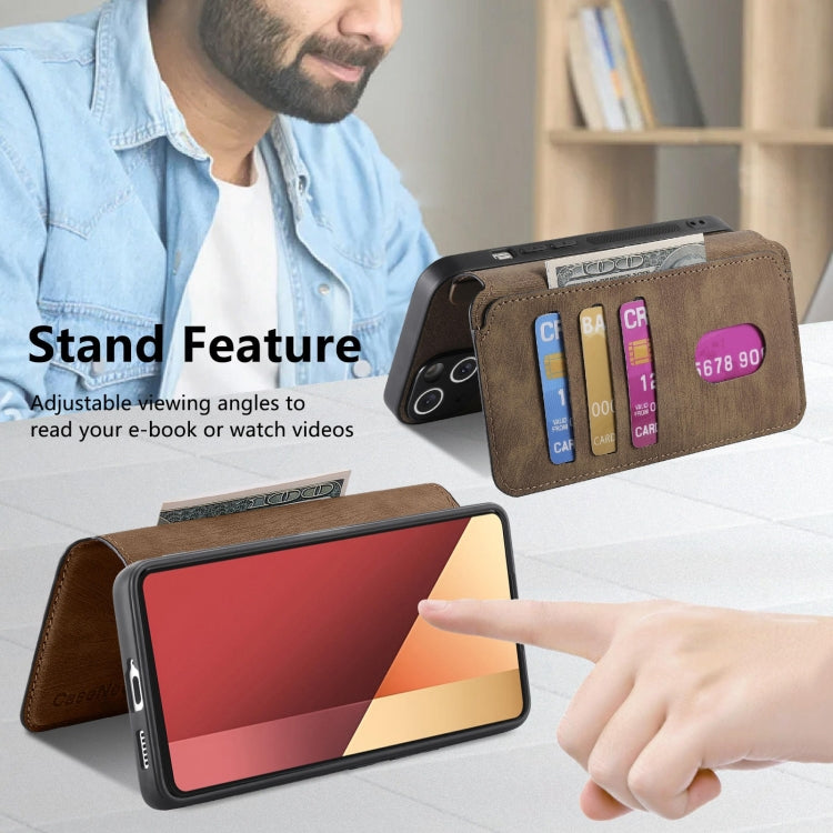 For Redmi Note 13 Pro 4G CaseNeo MagSafe RFID Anti-theft Retro Leather Phone Case