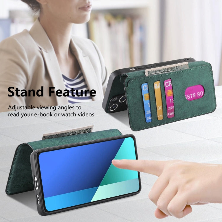 For Redmi Note 13 4G CaseNeo MagSafe RFID Anti-theft Retro Leather Phone Case