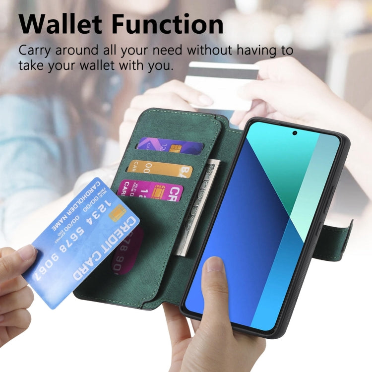 For Redmi Note 13 4G CaseNeo MagSafe RFID Anti-theft Retro Leather Phone Case
