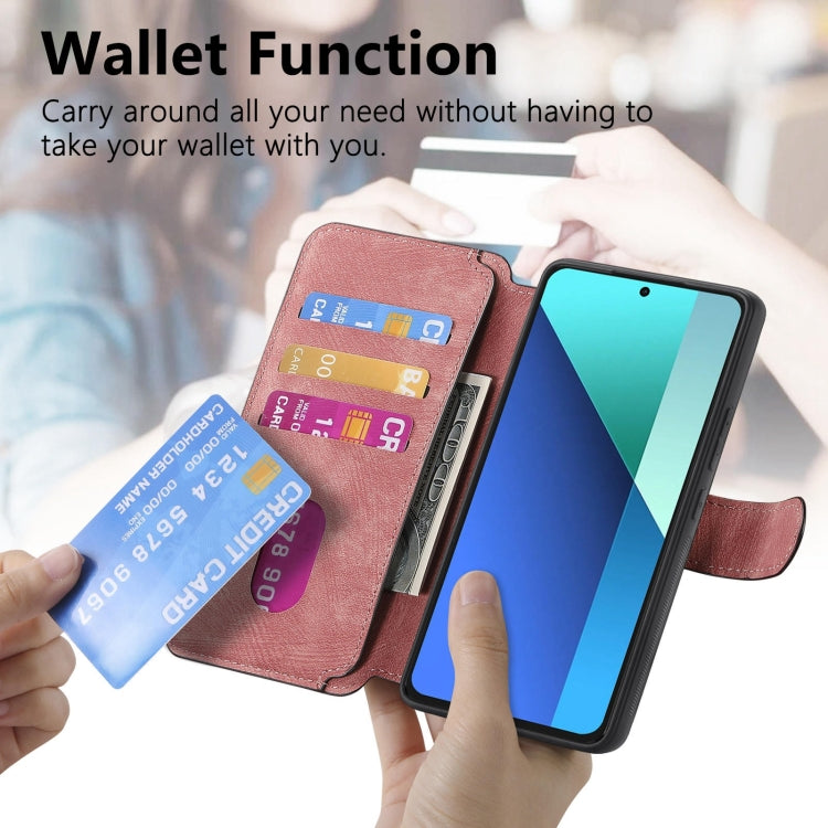 For Redmi Note 13 4G CaseNeo MagSafe RFID Anti-theft Retro Leather Phone Case