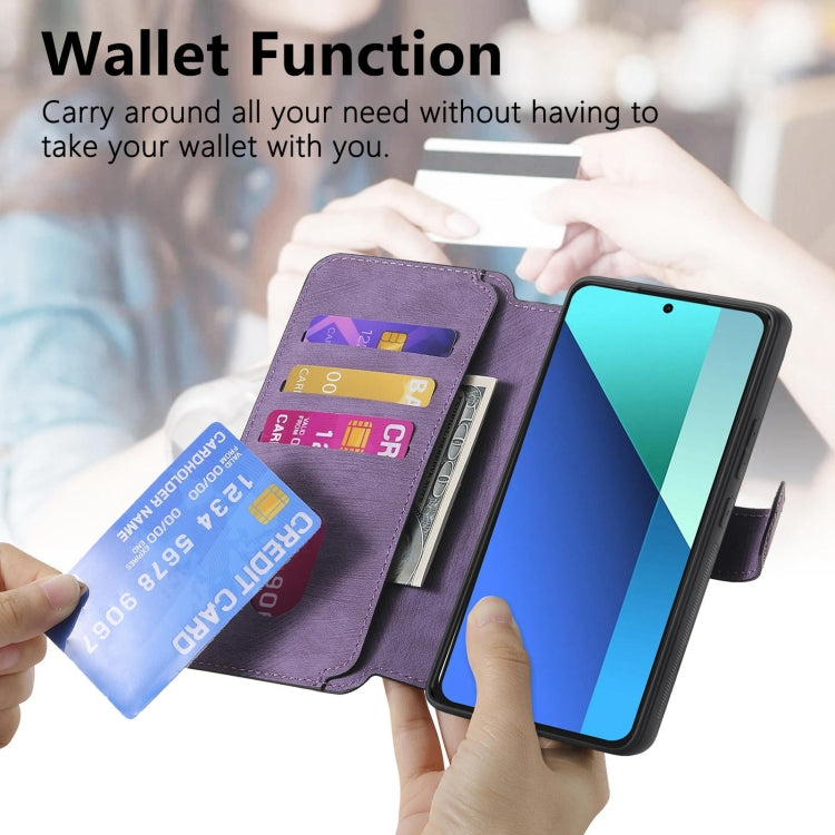 For Redmi Note 13 4G CaseNeo MagSafe RFID Anti-theft Retro Leather Phone Case