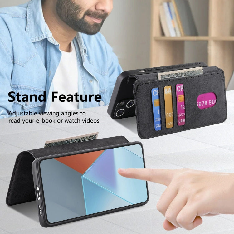 For Redmi Note 13 Pro 5G CaseNeo MagSafe RFID Anti-theft Retro Leather Phone Case