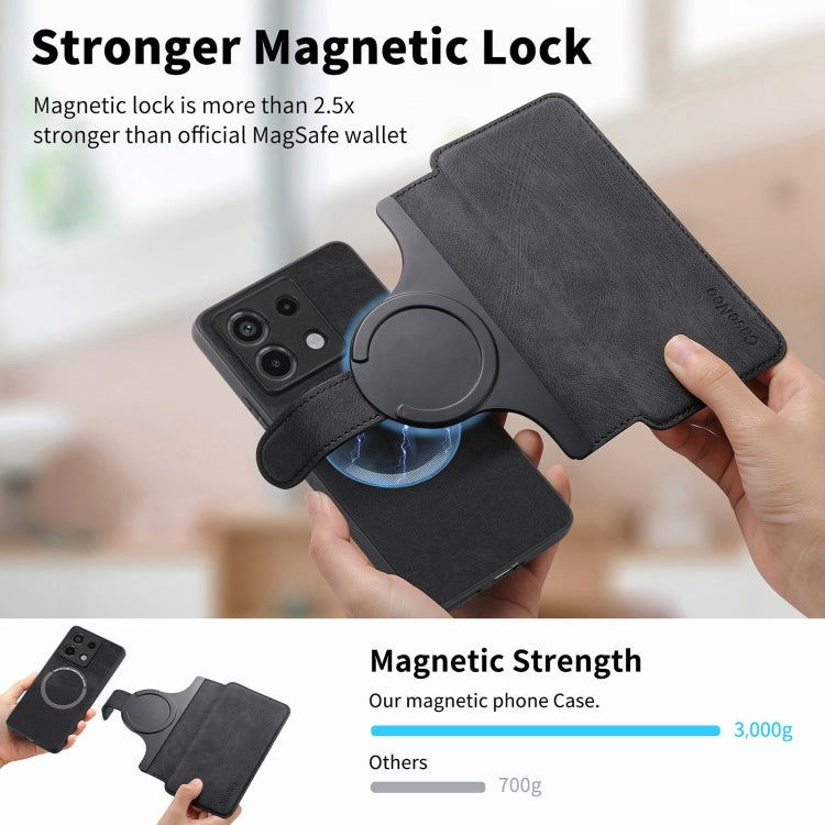 For Redmi Note 13 Pro 5G CaseNeo MagSafe RFID Anti-theft Retro Leather Phone Case