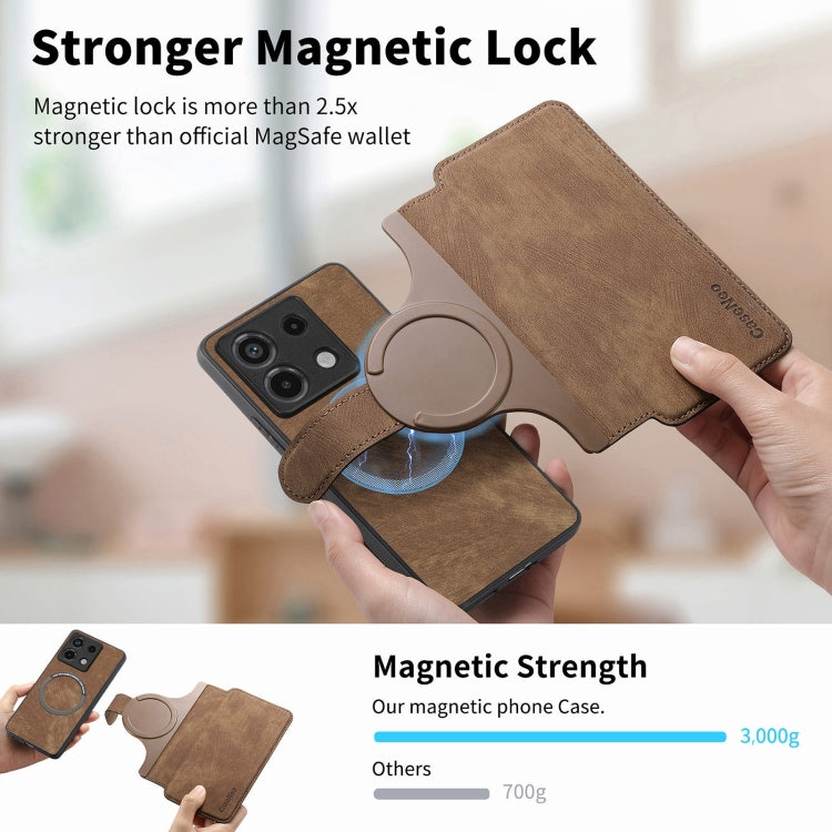 For Redmi Note 13 Pro 5G CaseNeo MagSafe RFID Anti-theft Retro Leather Phone Case