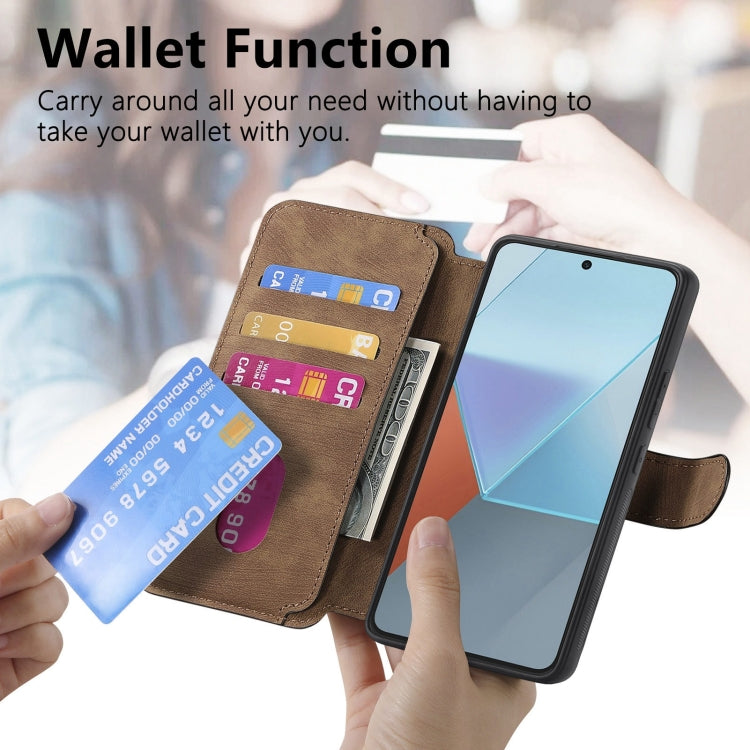 For Redmi Note 13 Pro 5G CaseNeo MagSafe RFID Anti-theft Retro Leather Phone Case
