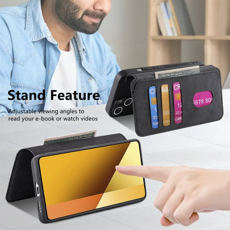 For Redmi Note 13 5G CaseNeo MagSafe RFID Anti-theft Retro Leather Phone Case