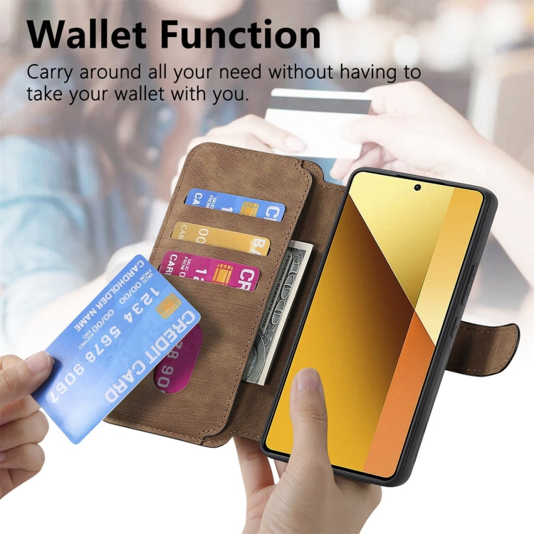 For Redmi Note 13 5G CaseNeo MagSafe RFID Anti-theft Retro Leather Phone Case