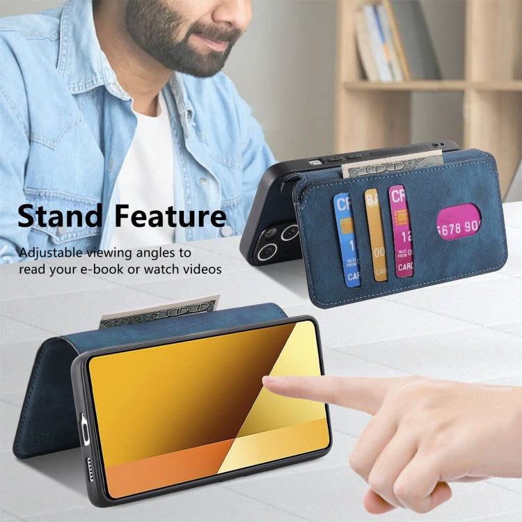 For Redmi Note 13 5G CaseNeo MagSafe RFID Anti-theft Retro Leather Phone Case