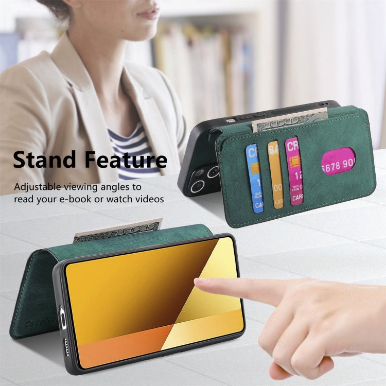 For Redmi Note 13 5G CaseNeo MagSafe RFID Anti-theft Retro Leather Phone Case