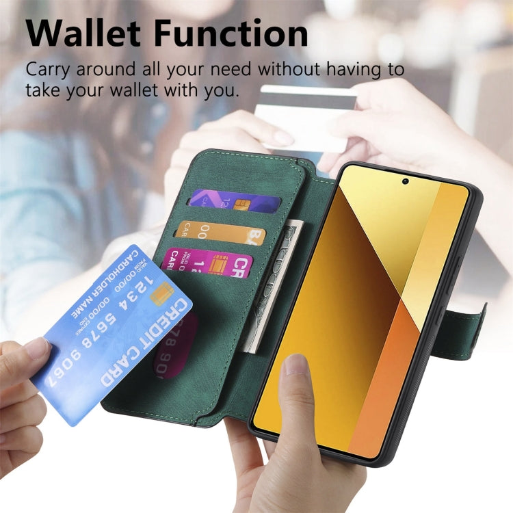 For Redmi Note 13 5G CaseNeo MagSafe RFID Anti-theft Retro Leather Phone Case