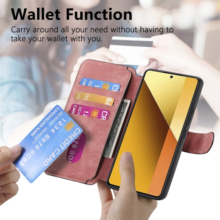 For Redmi Note 13 5G CaseNeo MagSafe RFID Anti-theft Retro Leather Phone Case