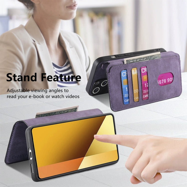 For Redmi Note 13 5G CaseNeo MagSafe RFID Anti-theft Retro Leather Phone Case