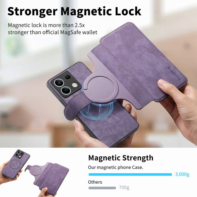 For Redmi Note 13 5G CaseNeo MagSafe RFID Anti-theft Retro Leather Phone Case