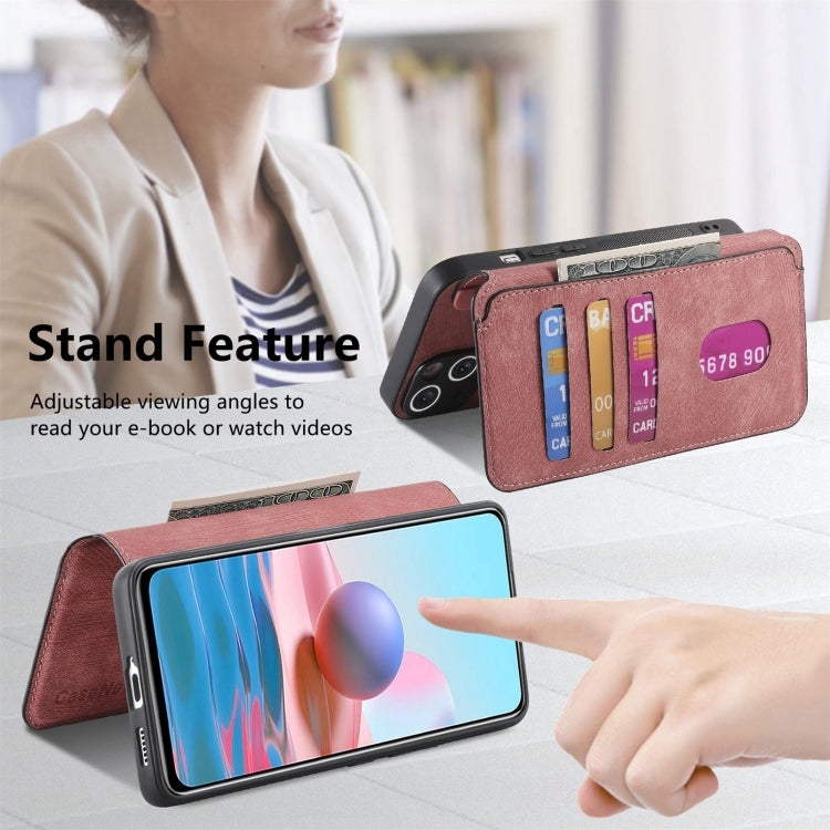 For Redmi Note 10 4G / Note 10S CaseNeo MagSafe RFID Anti-theft Retro Leather Phone Case