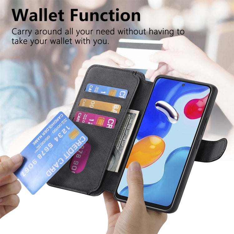 For Redmi Note 11S 4G CaseNeo MagSafe RFID Anti-theft Retro Leather Phone Case