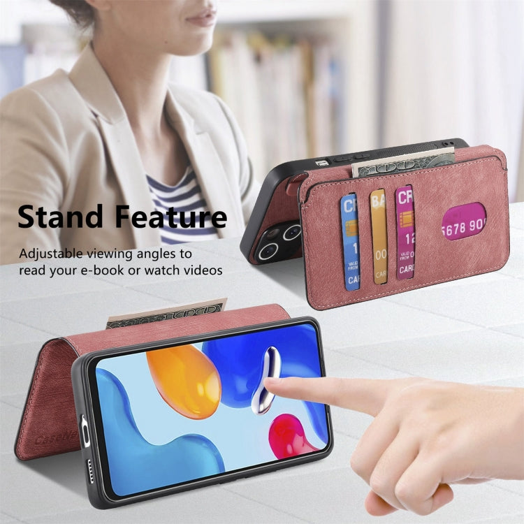 For Redmi Note 11S 4G CaseNeo MagSafe RFID Anti-theft Retro Leather Phone Case