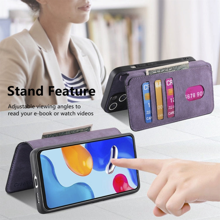 For Redmi Note 11S 4G CaseNeo MagSafe RFID Anti-theft Retro Leather Phone Case