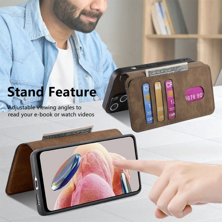 For Redmi Note 12 4G Global CaseNeo MagSafe RFID Anti-theft Retro Leather Phone Case
