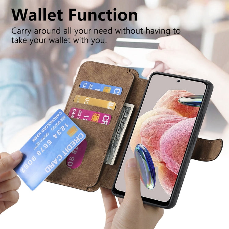 For Redmi Note 12 4G Global CaseNeo MagSafe RFID Anti-theft Retro Leather Phone Case