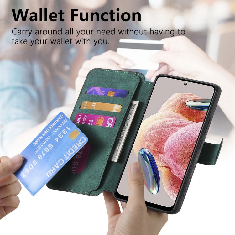For Redmi Note 12 4G Global CaseNeo MagSafe RFID Anti-theft Retro Leather Phone Case