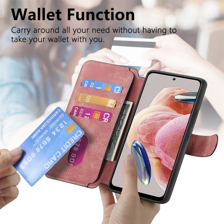For Redmi Note 12 4G Global CaseNeo MagSafe RFID Anti-theft Retro Leather Phone Case