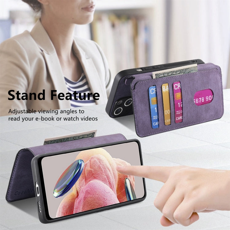 For Redmi Note 12 4G Global CaseNeo MagSafe RFID Anti-theft Retro Leather Phone Case