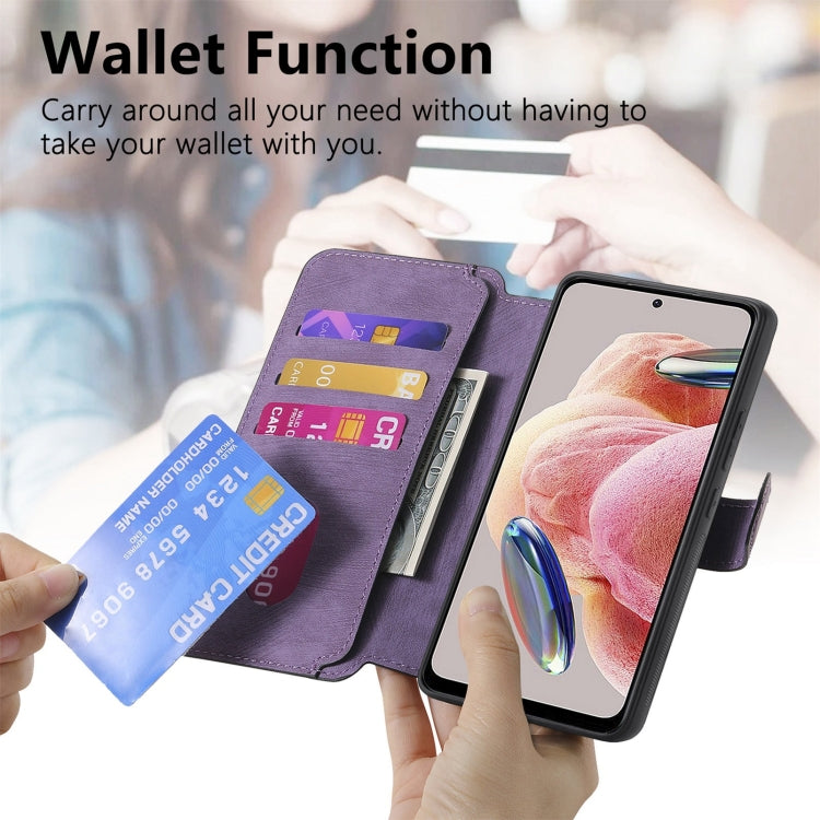 For Redmi Note 12 4G Global CaseNeo MagSafe RFID Anti-theft Retro Leather Phone Case