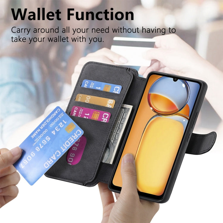 For Redmi 13C 4G / 13R CaseNeo MagSafe RFID Anti-theft Retro Leather Phone Case