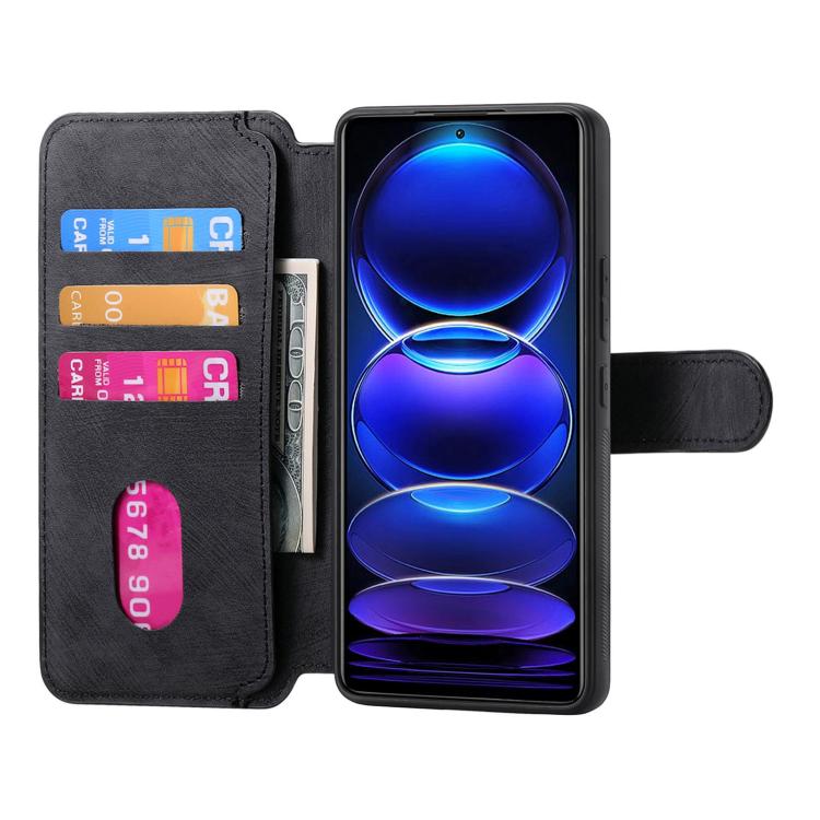 For Redmi Note 12 Pro 5G CaseNeo MagSafe RFID Anti-theft Retro Leather Phone Case